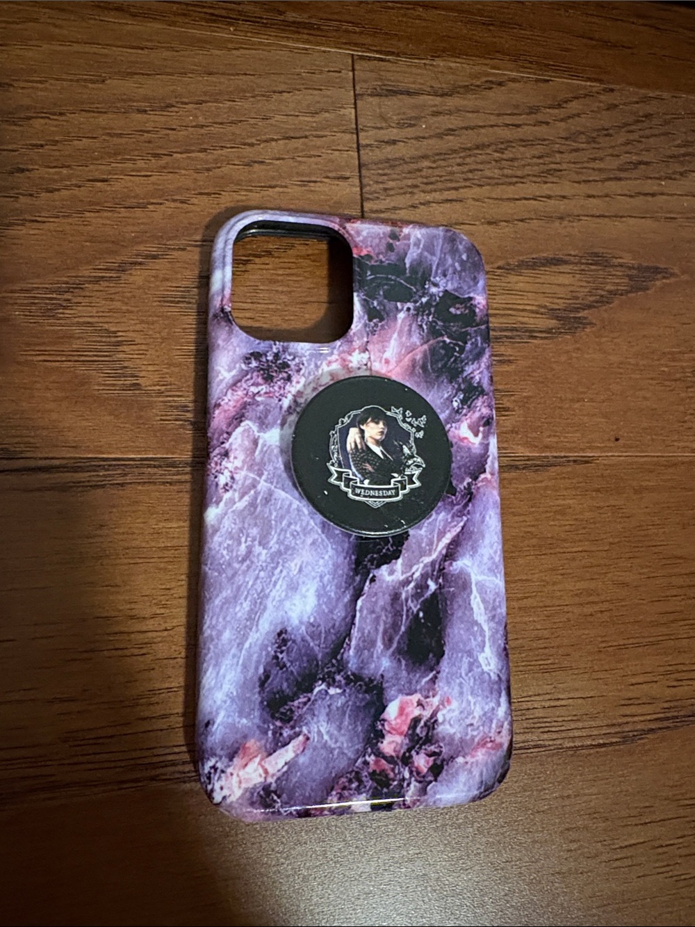 Velvet Caviar Purple Marble Phone Case with Pop Grip